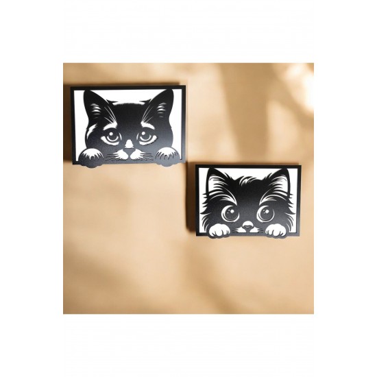 Kedi duvar panosu (2'li) Kedi duvar panosu (2'li)